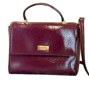 Kate Spade Brynlee Bixby Place Satchel Crossbody Bag Leather Patent Shoulder Red